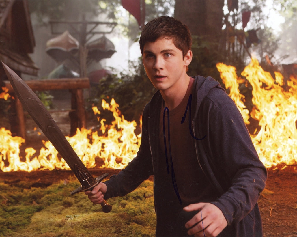 Logan Lerman Signed Photo