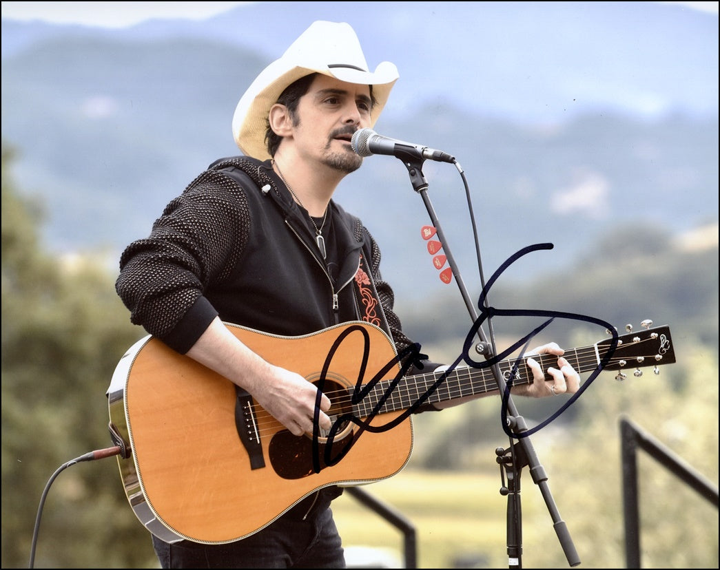 Brad Paisley Signed Photo