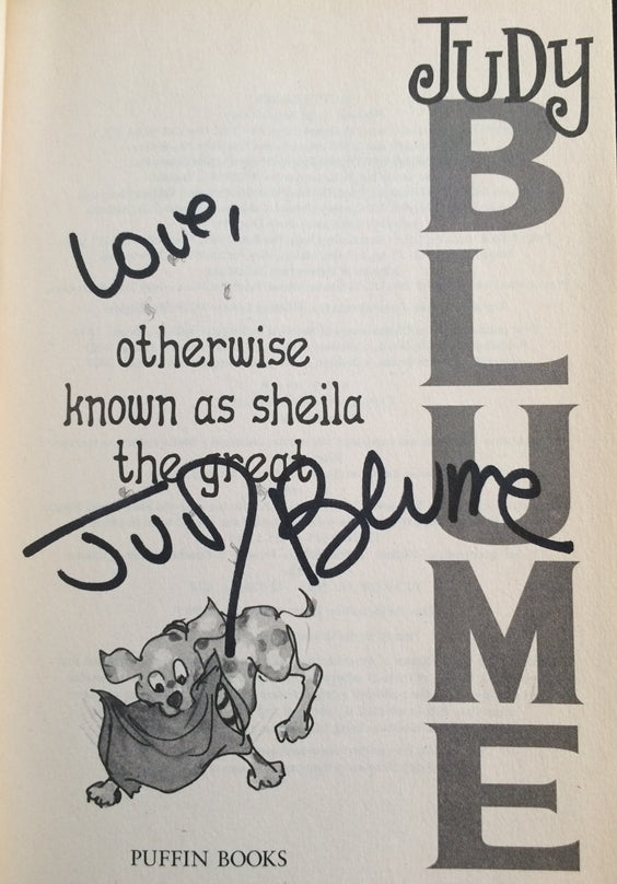 Judy Blume Signed Book