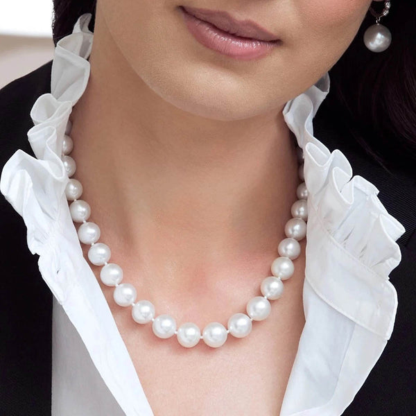 10mm freshwater pearl necklace