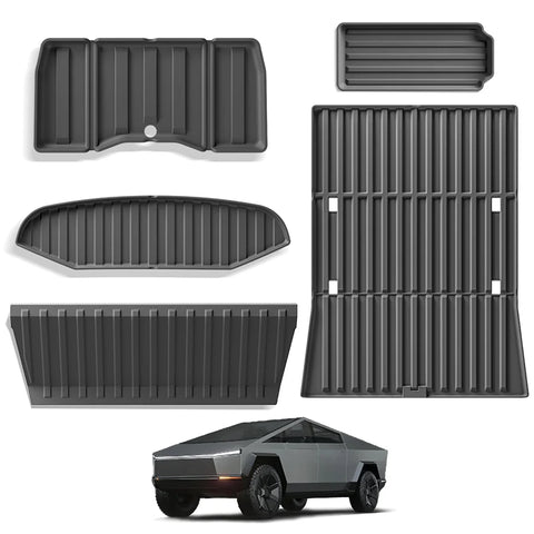 All Weather TPE Floor Mats Cargo Liners Set For Tesla Cybertruck