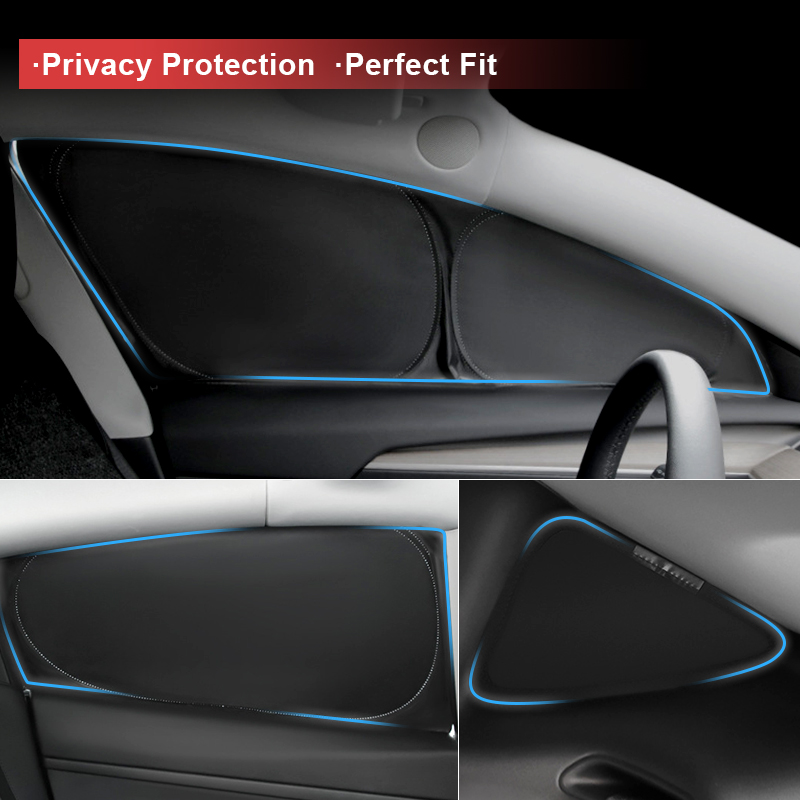 Tesla 2012-2023 Model S Privatsphäre Wärme isolierte Vorhänge Fenster –  TESLAUNCH