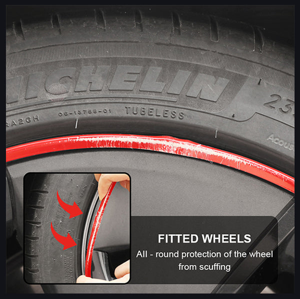 Aluminum Alloy Wheel Rim Protector- Fits All Cars (4pcs） – TESLAUNCH