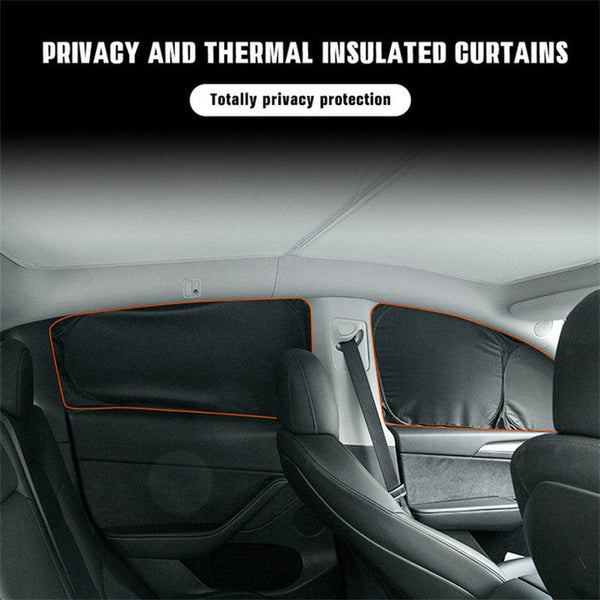 Tesla Model Y Thermal Insulated Windows Sunshades / Privacy Curtains (2020-2024)
