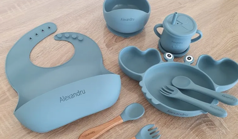 Coffret Repas 8 Pièces Personnalisable pour Bébé