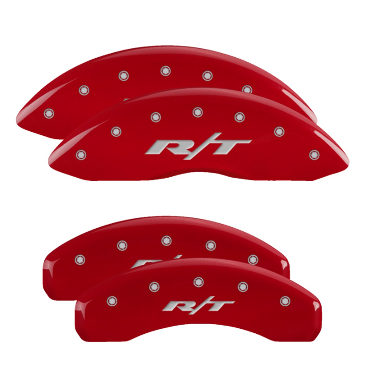 MGP Red Caliper Covers R/T Front & Rear Set For 2011-2023 Ram 1500