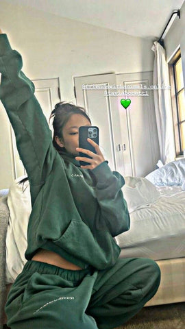 JENNIE IN HER FRIENDS WITH ANIMALS Cool Green Hoodie