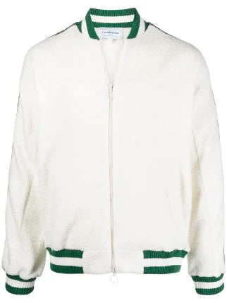 Casablanca side stripe-detail knitted jacket