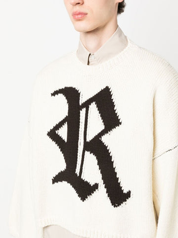 Raf Simons intarsia-knit long sleeve jumper