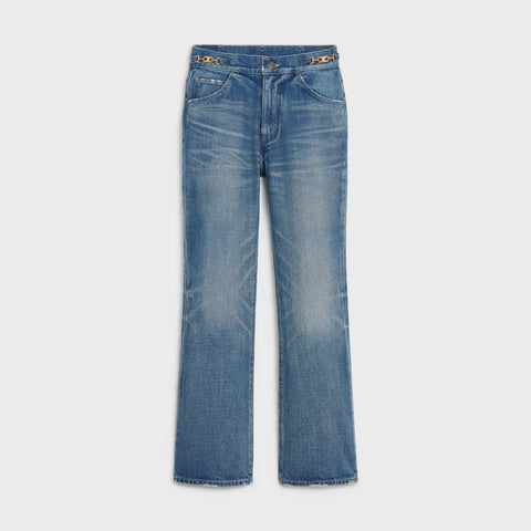 DYLAN FLARED JEANS WITH SIGNATURE IN UNION WASH DENIM