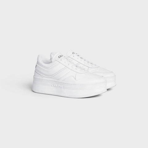  BLOCK SNEAKERS WITH WEDGE OUTSOLE in CALFSKIN - Optic White -  - 3 | CELINE BLOCK SNEAKERS WITH WEDGE OUTSOLE in CALFSKIN - Optic White -  - 4 | CELINE BLOCK SNEAKERS WITH WEDGE OUTSOLE IN CALFSKIN OPTIC WHITE