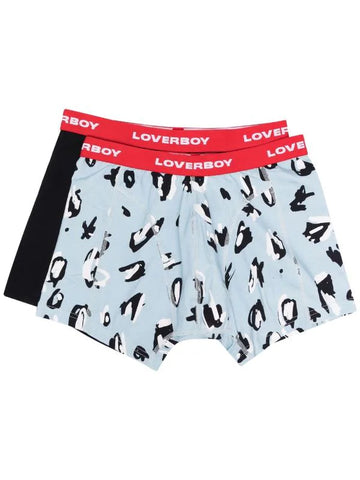 boxers with the Charles Jeffrey Loverboy emblem on the waistline.