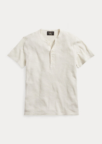 Ralph Lauren Waffle-Knit Short-Sleeve Henley Shirt