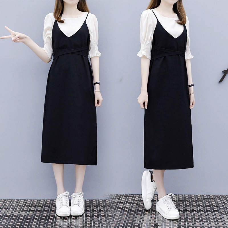 TWICE Mina-Inspired Black Maxi Dress – unnielooks