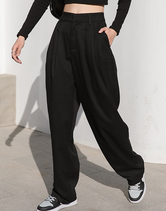 Enhyphen Jay Inspired Black Wide Fit Pants - Krendly