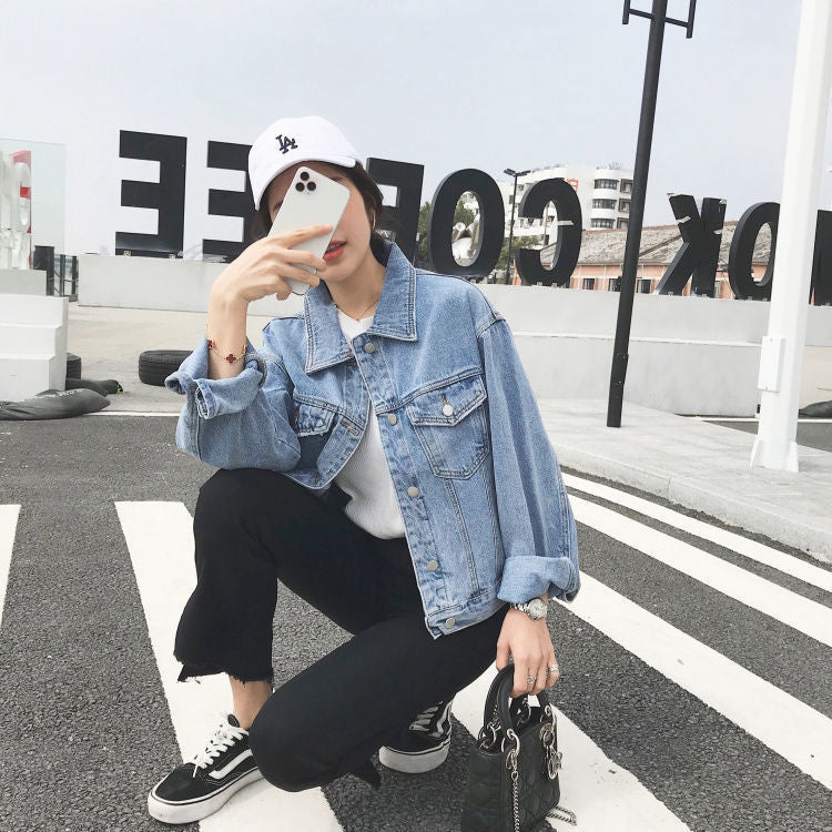 BTS Taehyung Inspired Short Denim Jacket – unnielooks