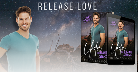 Banner with cover of Under the Blazing Stars saying Release Love