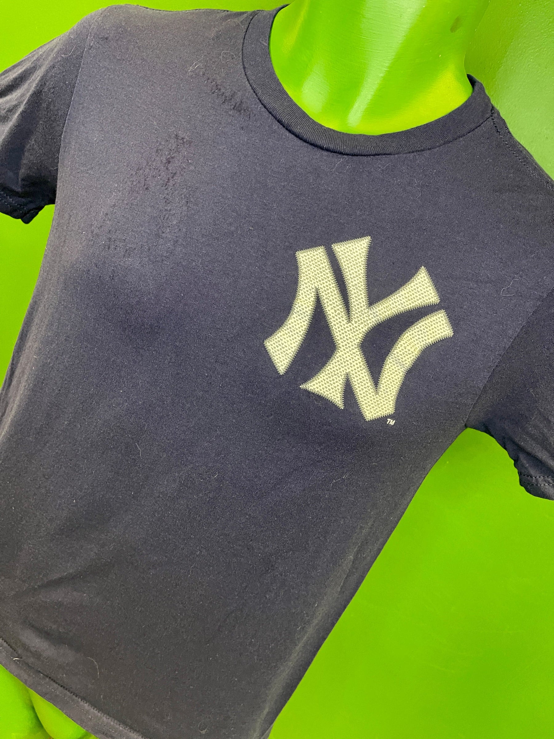 MLB New York Yankees Babe Ruth #3 Blue T-shirt Youth Medium 10-12