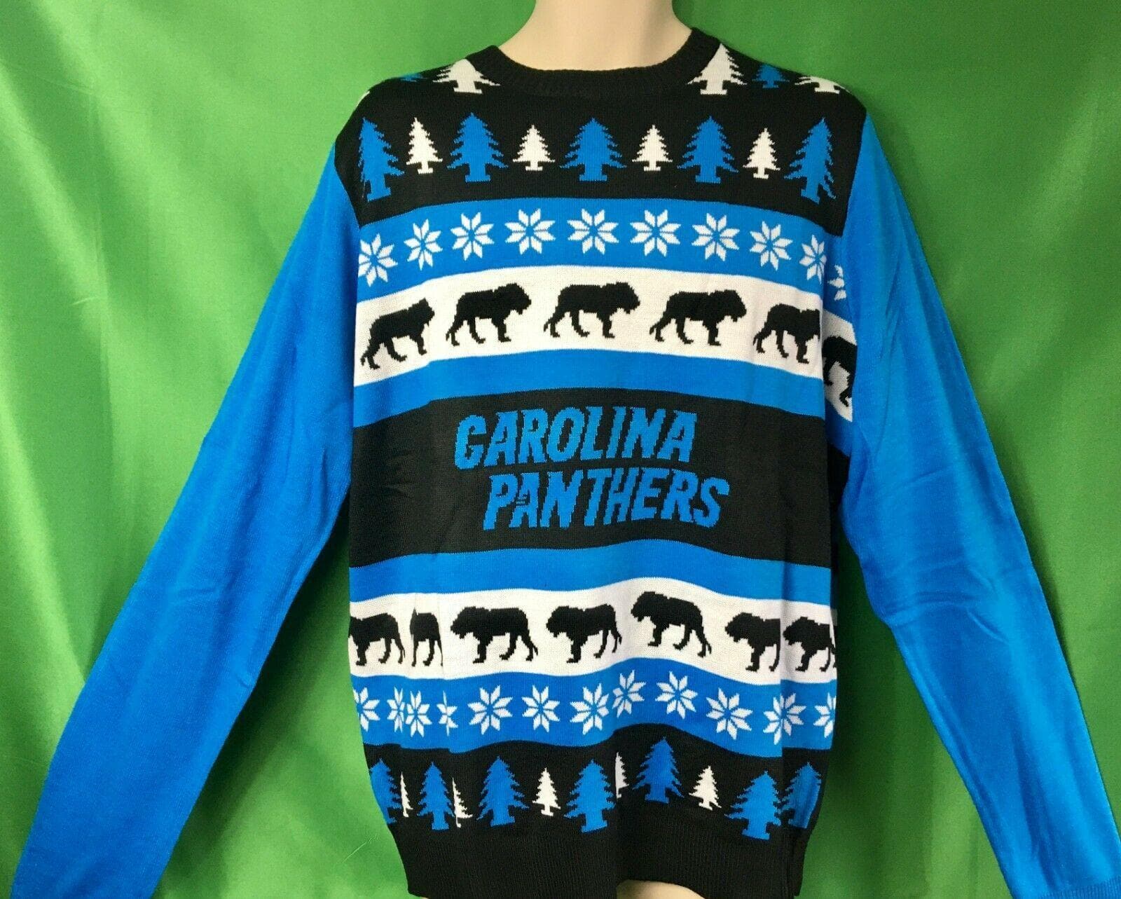 Cute Grinch American Football Carolina Panthers Ugly Christmas Sweater