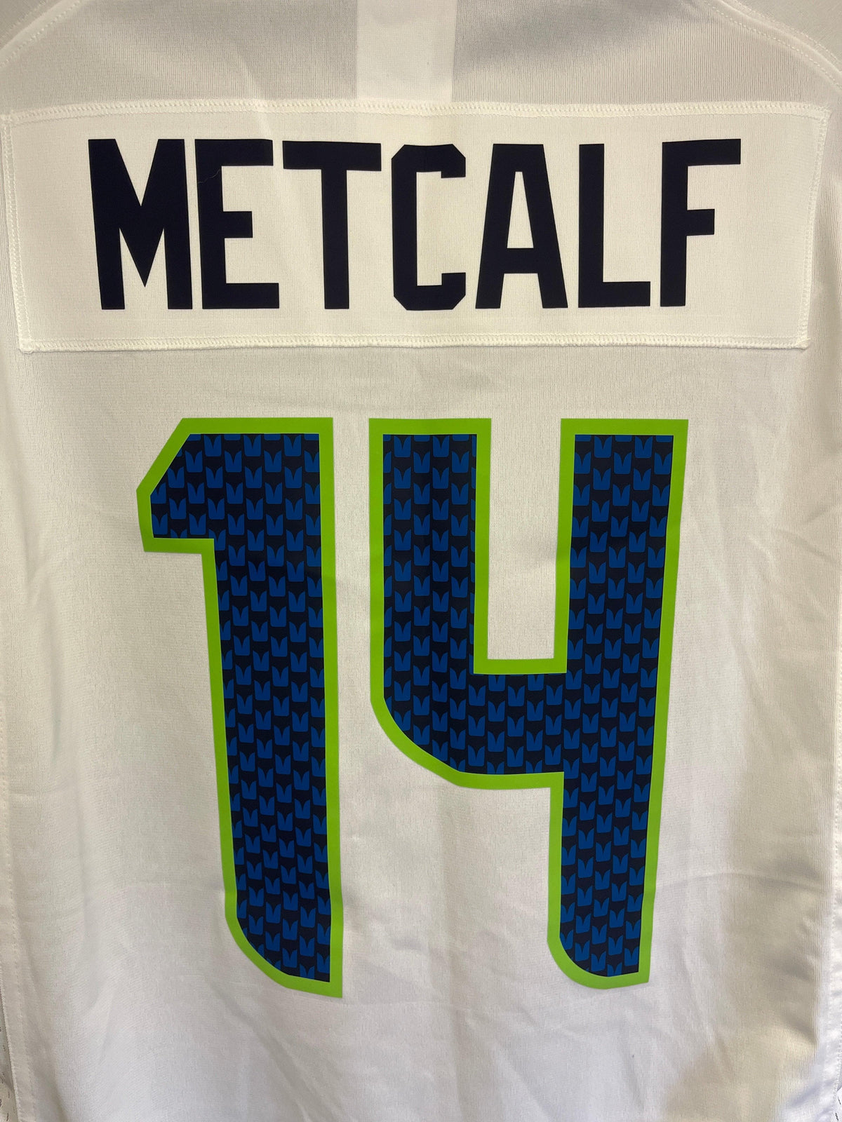 Limited Men's D.K. Metcalf White Road Jersey - #14 Football