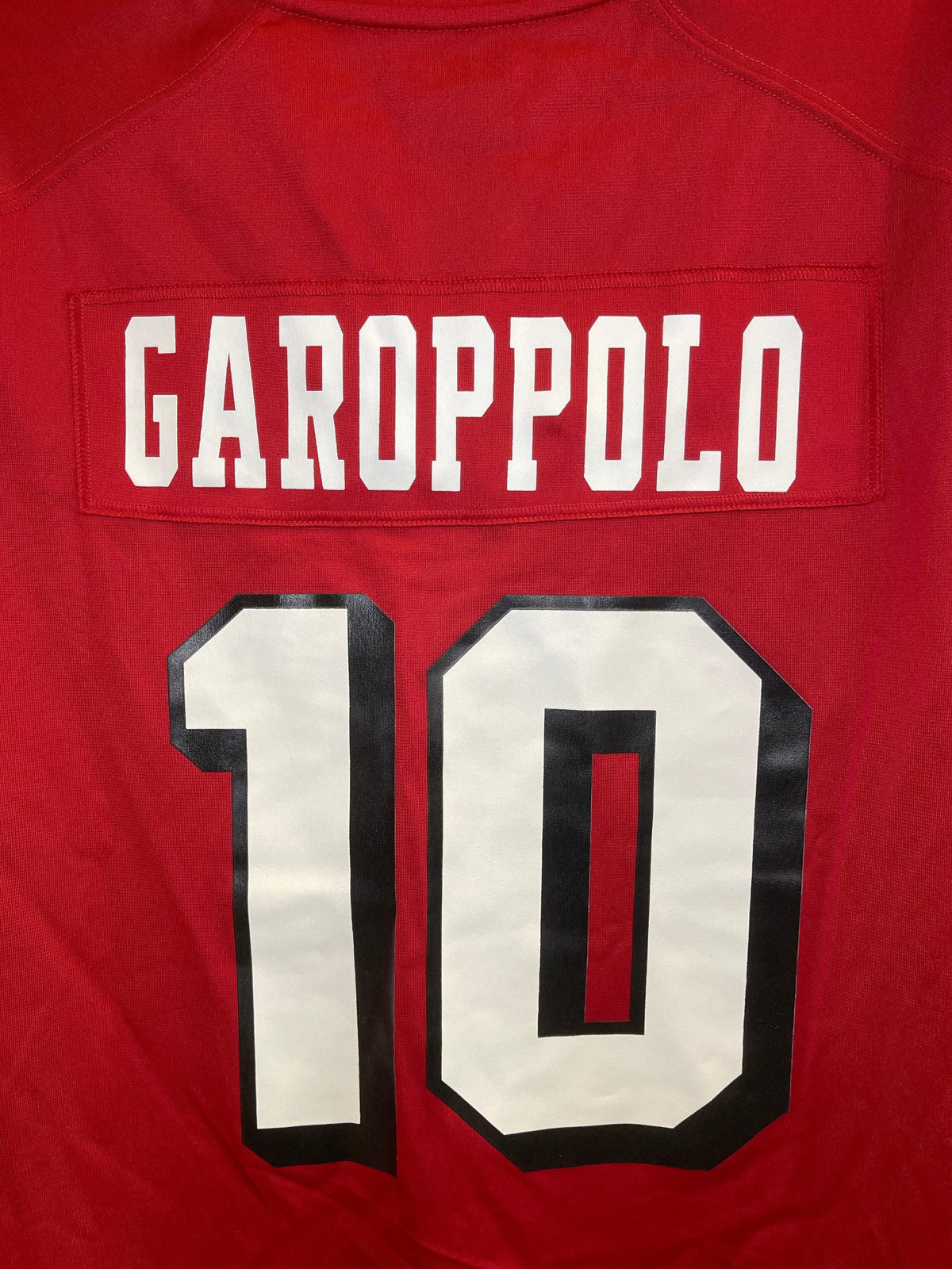 Red Nike NFL San Francisco 49ers Garoppolo #10 Jersey