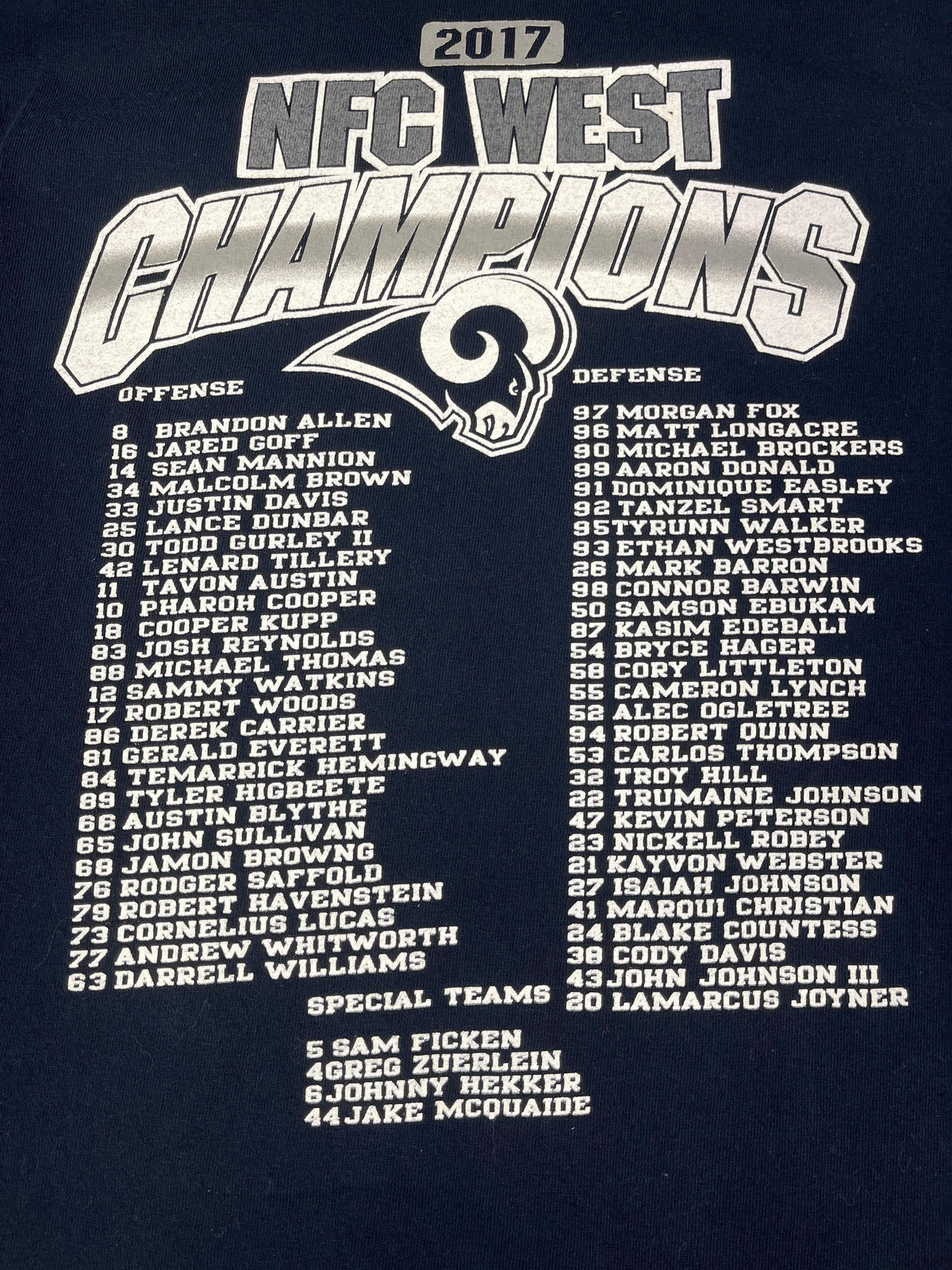 Todd Gurley II LA Rams #30 NFL Nike Dri Fit Stitched Numbers