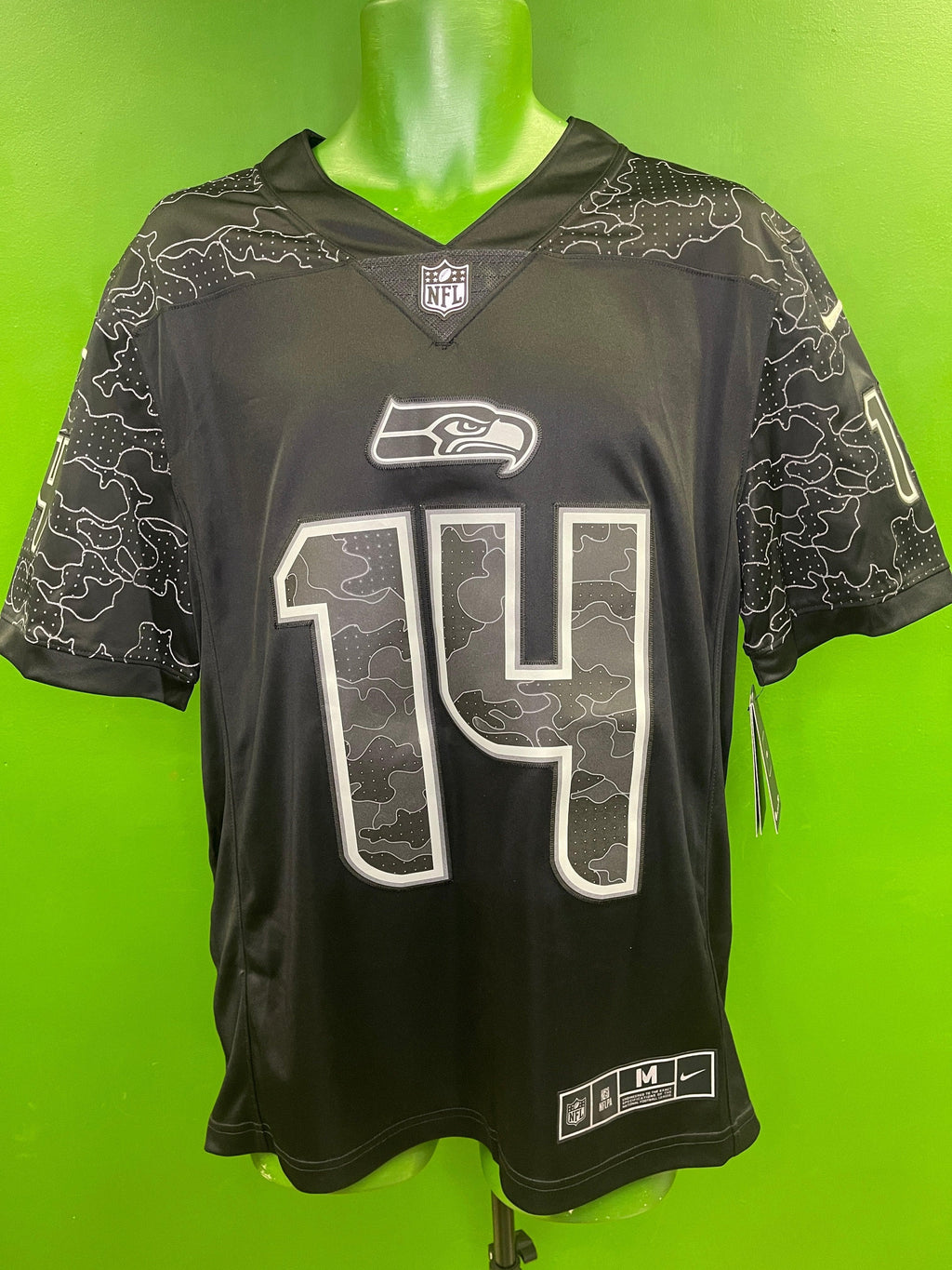 Men's Nike DK Metcalf Black Seattle Seahawks 2020 Salute To Service Limited  Jersey