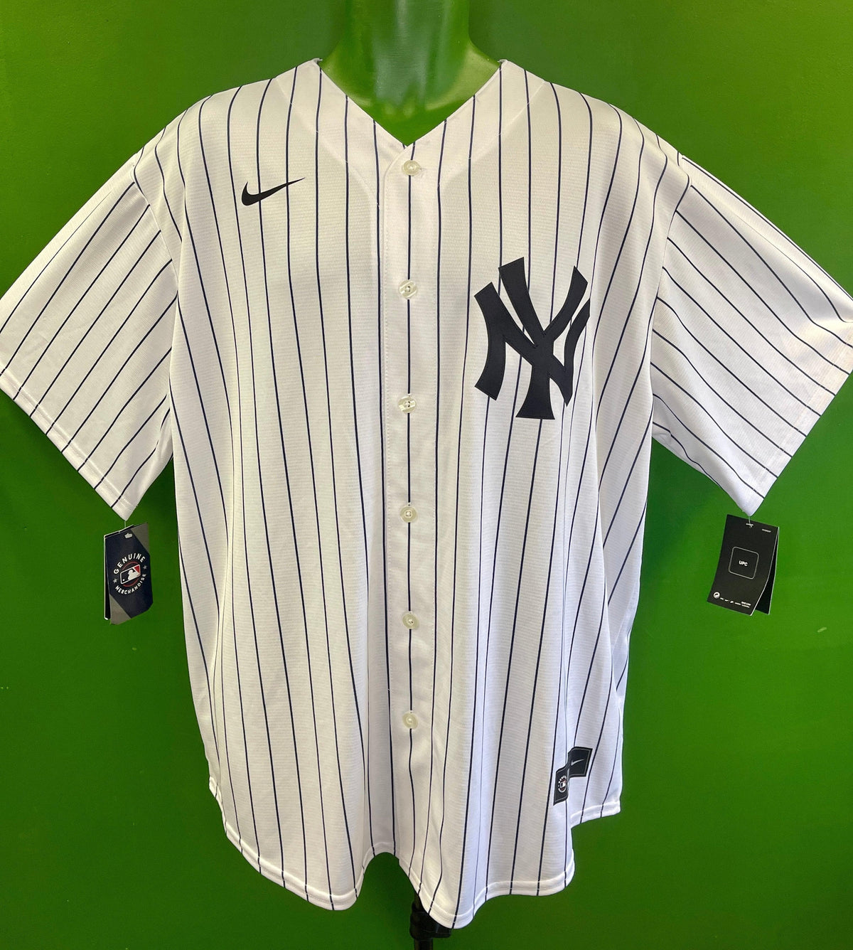 NWT-MEN-X-LARGE NY METS WHITE MAJESTIC MLB AUTHENTIC LICENSED BASEBALL  JERSEY