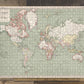 1915 Map of the World on Mercators Projection | Fun Indoor Activity | Birthday Present Gifts | Family Entertainment | Unique Gift