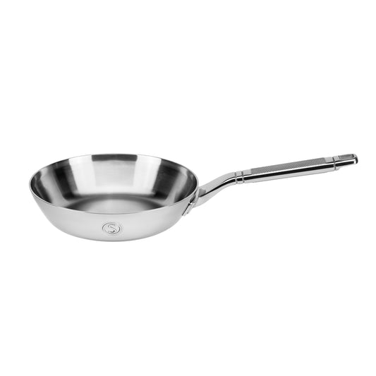 Tri-ply Stainless Steel 12-Inch Everyday Pan with Lid – Saveur Selects