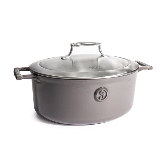 5 quart Polished Aluminum Dutch Oven with Lid – Richard's Kitchen