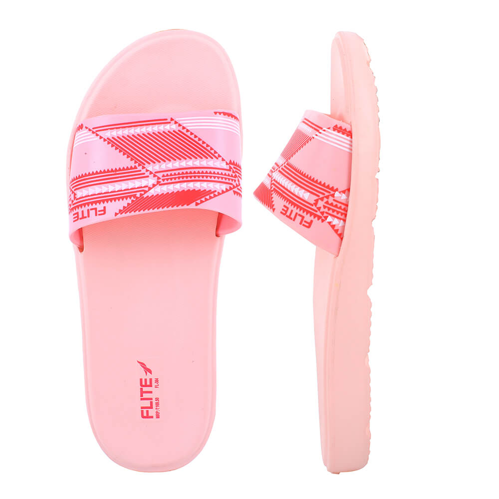 Buy FLITE Women's Girl's Casual wear Flipflops & Slippers (FL-400 D-grey  Peach, numeric_4) at Amazon.in