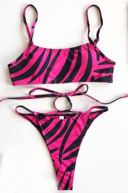target pink zebra bikini