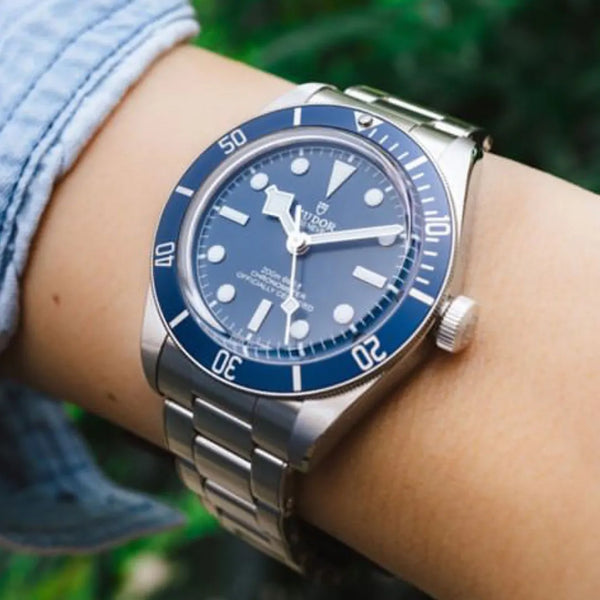 Blue Tudor mens watch