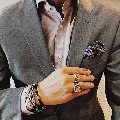 Mens ring and bracelets