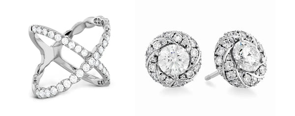 John Hardy criss cross ring and stud earrings