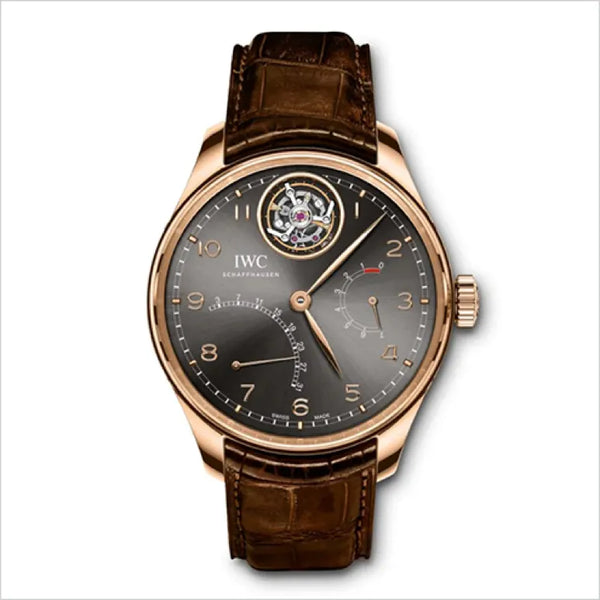 IWC mens brown watch