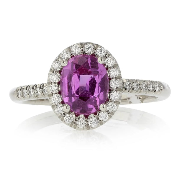 Pink gemstone ring