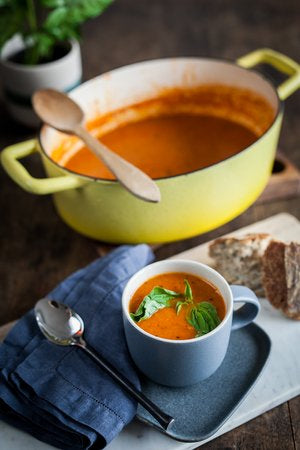 Roasted Tomato + Red Pepper Soup