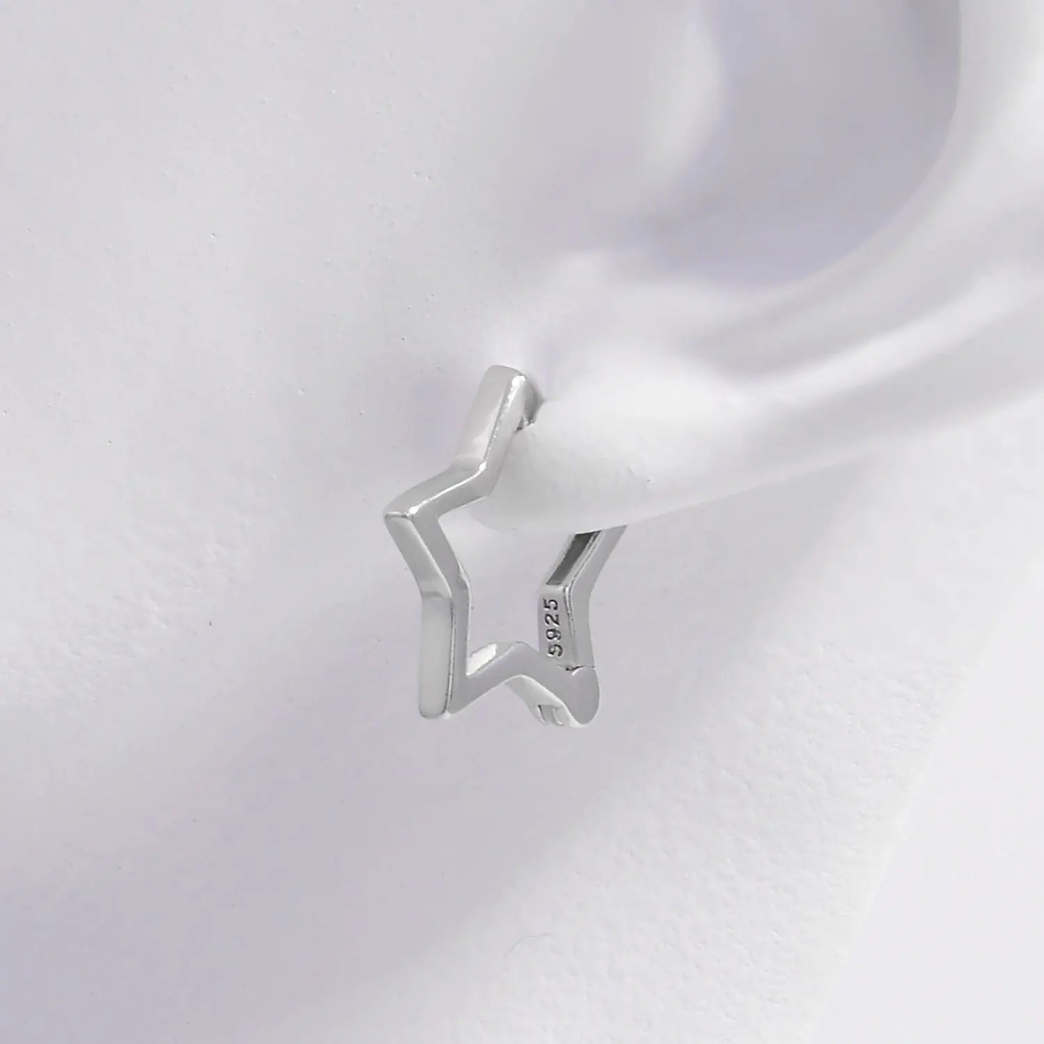 925 Sterling Silver Star Earrings - GlossiChic Collection