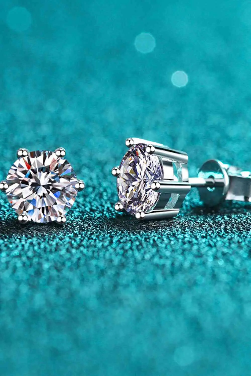 Adored Moissanite Stud Earrings GlossiChic Collection