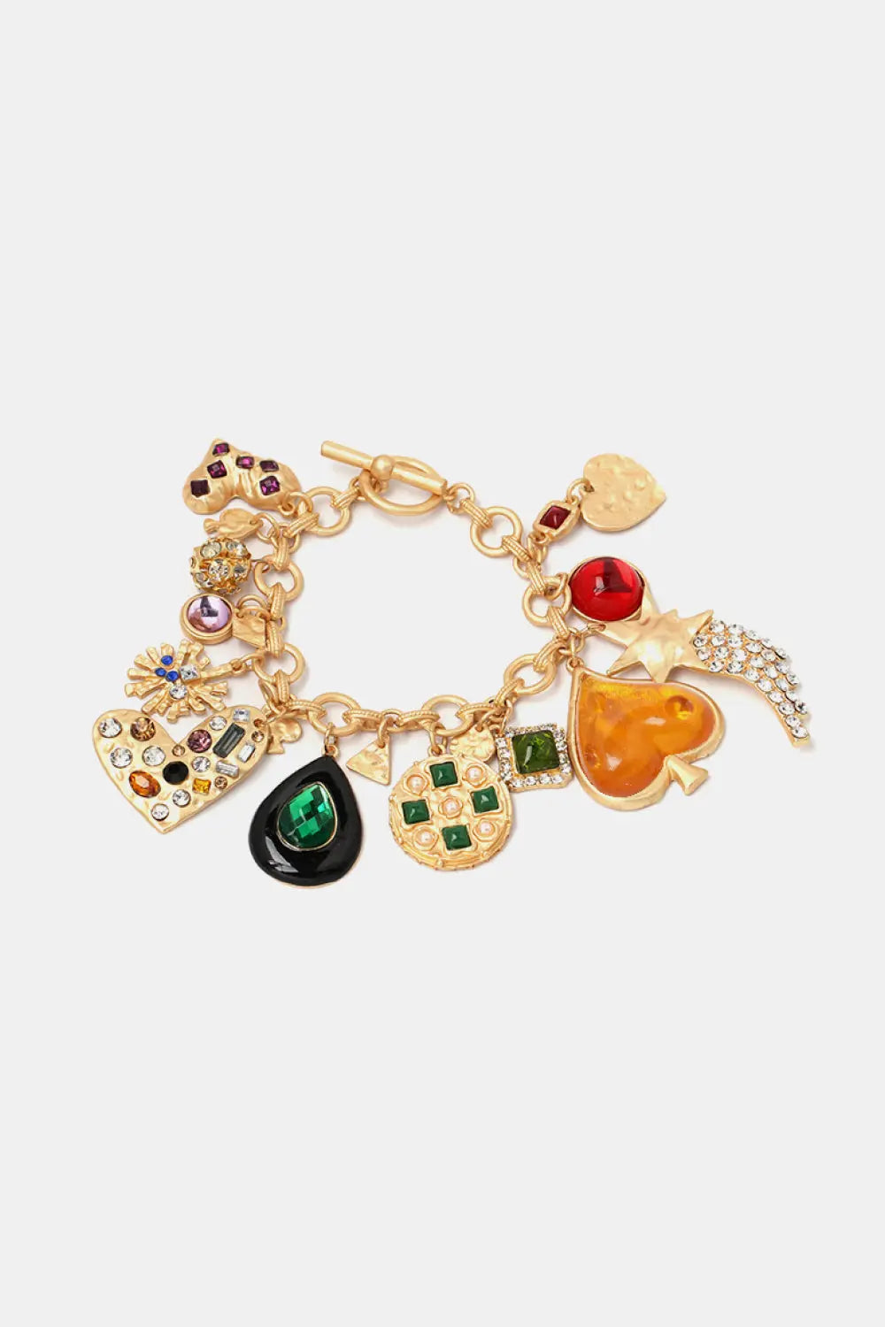 Multi Charm Resin Bracelet GlossiChic Collection