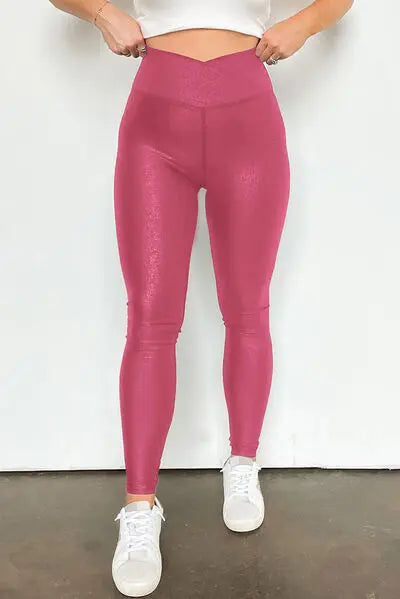 Solid High Waist Leggings Trendsi