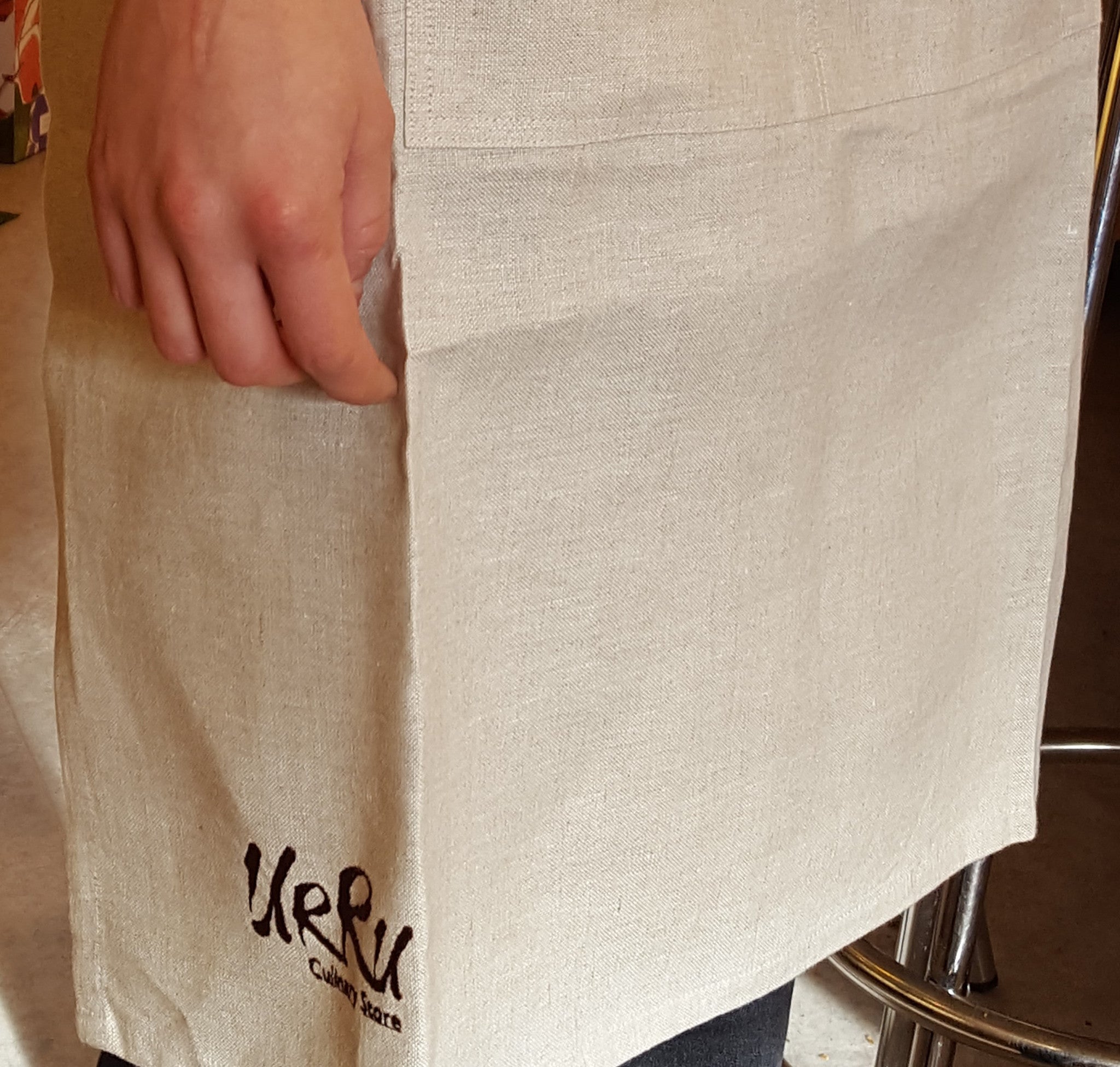 Urru 100% Linen Apron Designed & Made in Ireland-image-2