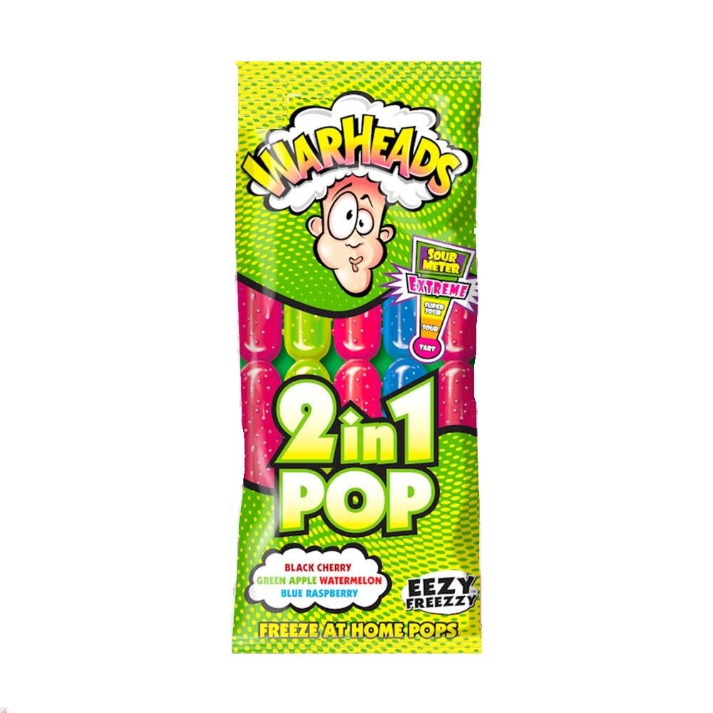 Warheads Sour 2in1 Ice Pops 10 Pack Pinkiessweeties 