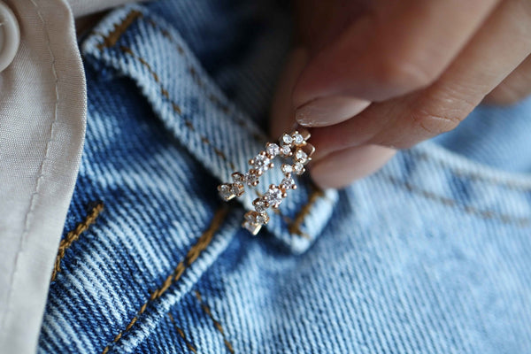 Rise & Grind Triangle Diamond Drop Earrings in 14K Rose Gold Vermeil o –  LuvMyJewelry