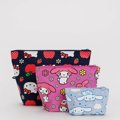 Baggu Go Pouch Set - Hello Kitty & Friends