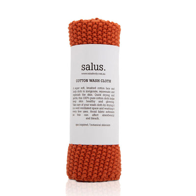 Salus Cotton Wash Cloth - Terracotta