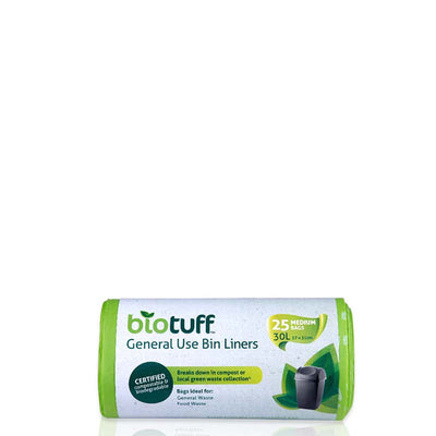 BIOTUFF General Use Bin Liner - MEDIUM 30L - Natural Supply Co