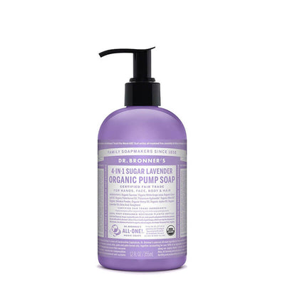 Dr Bronner's 4-in-1 Sugar Organic Pump Soap - Lavender